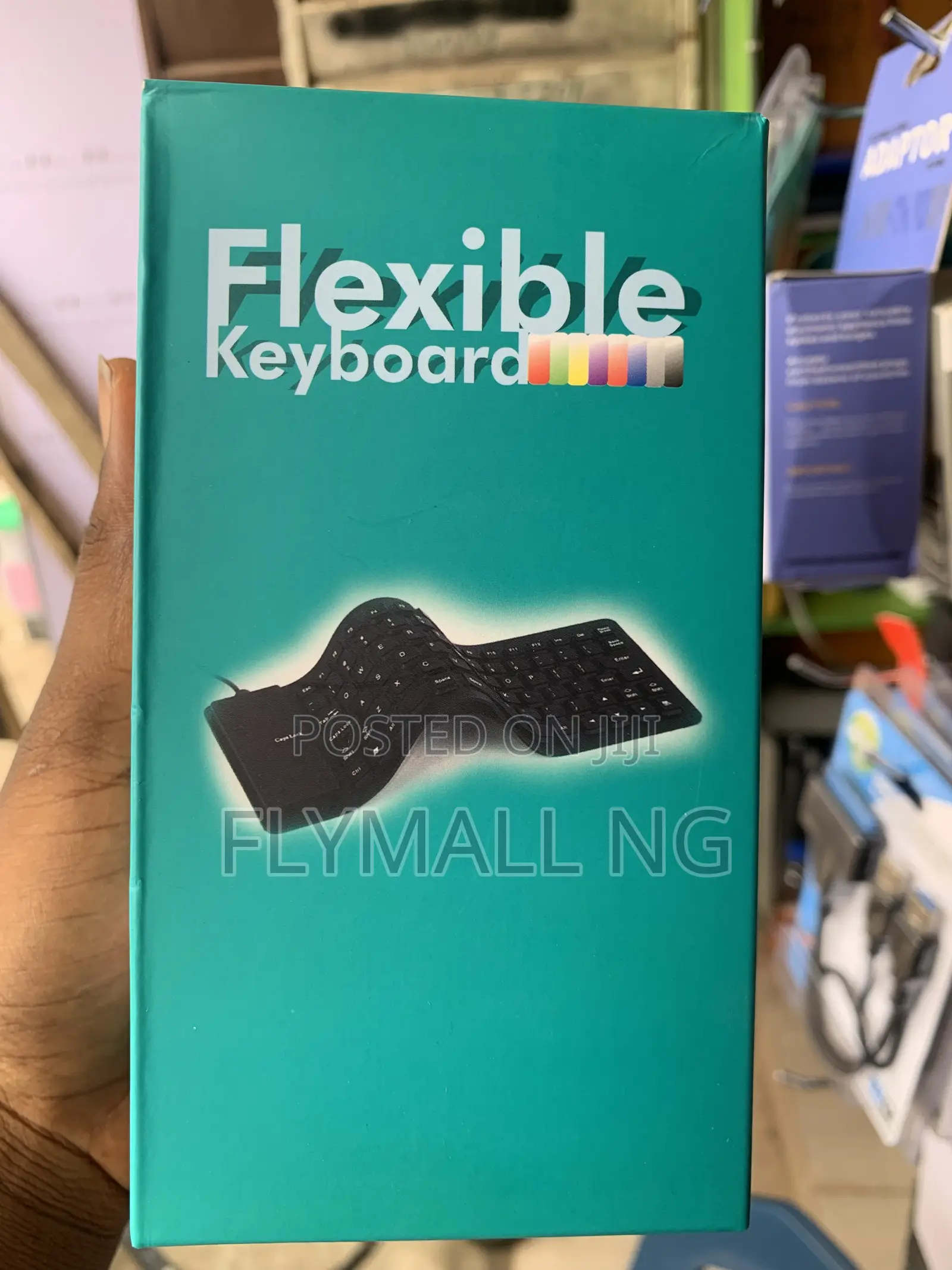 Rollable, Flexible Silicone Keyboard.