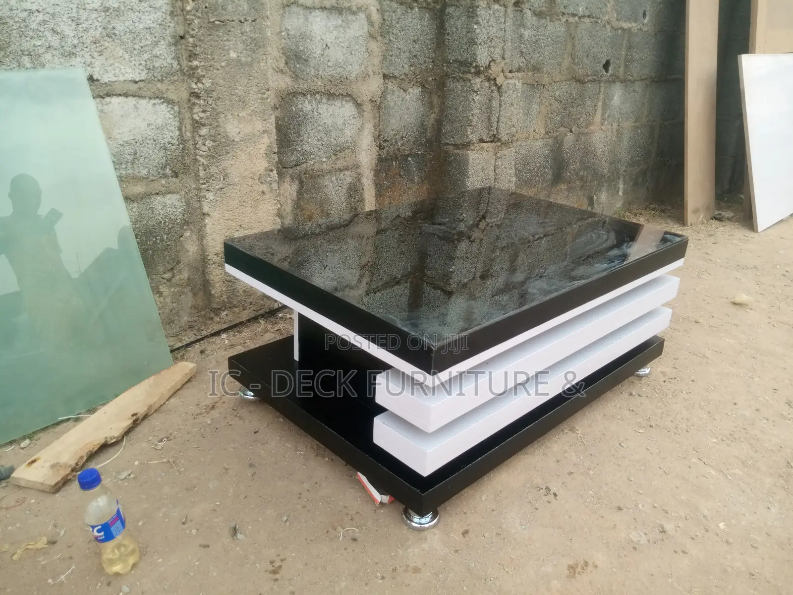 TBL53 Classy Center Table W/ Glass Top
