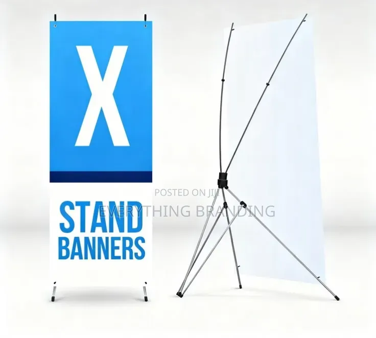 X Banner Stand Only – Easy to Use Display Frame for Adverts