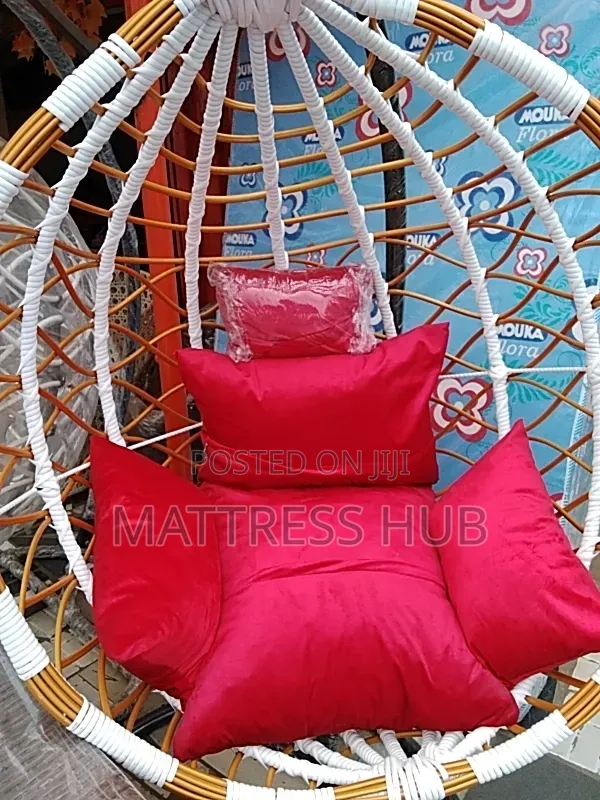 Red Cushion Golden Single Swing