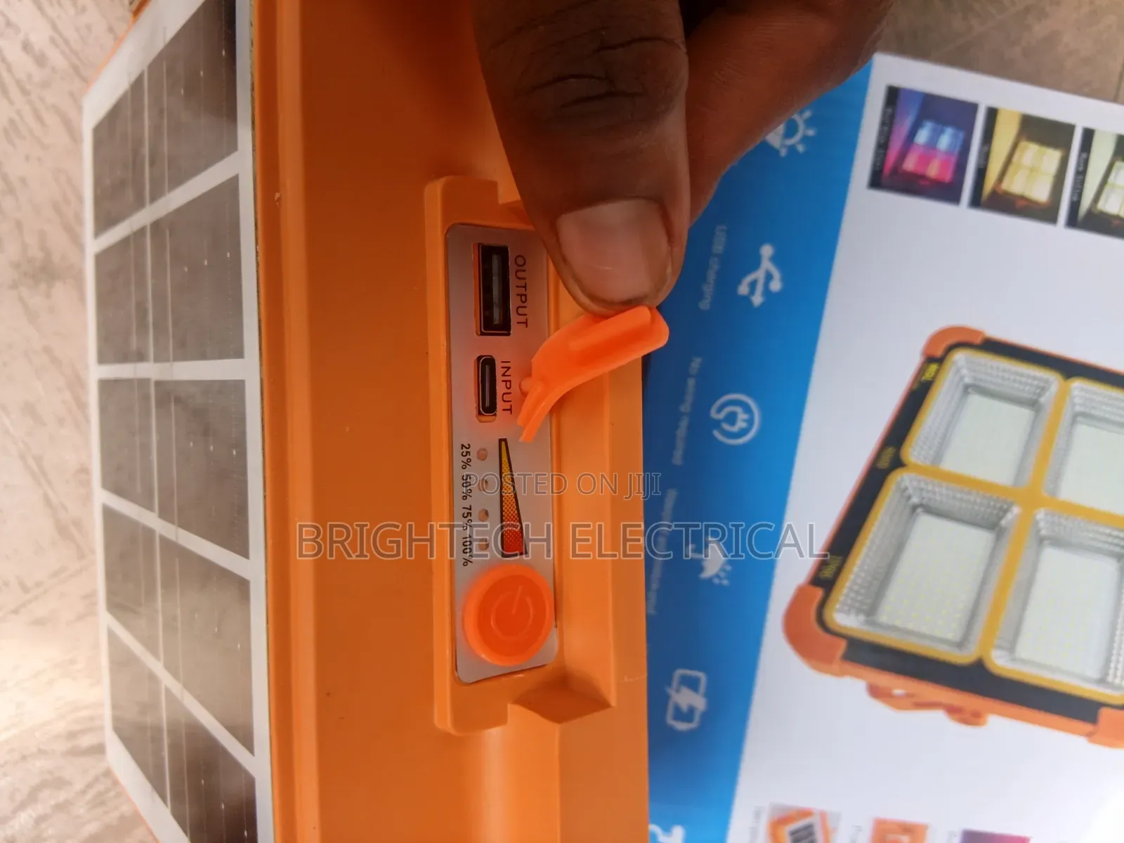 Potable Solar Flood Light With Charger Spot