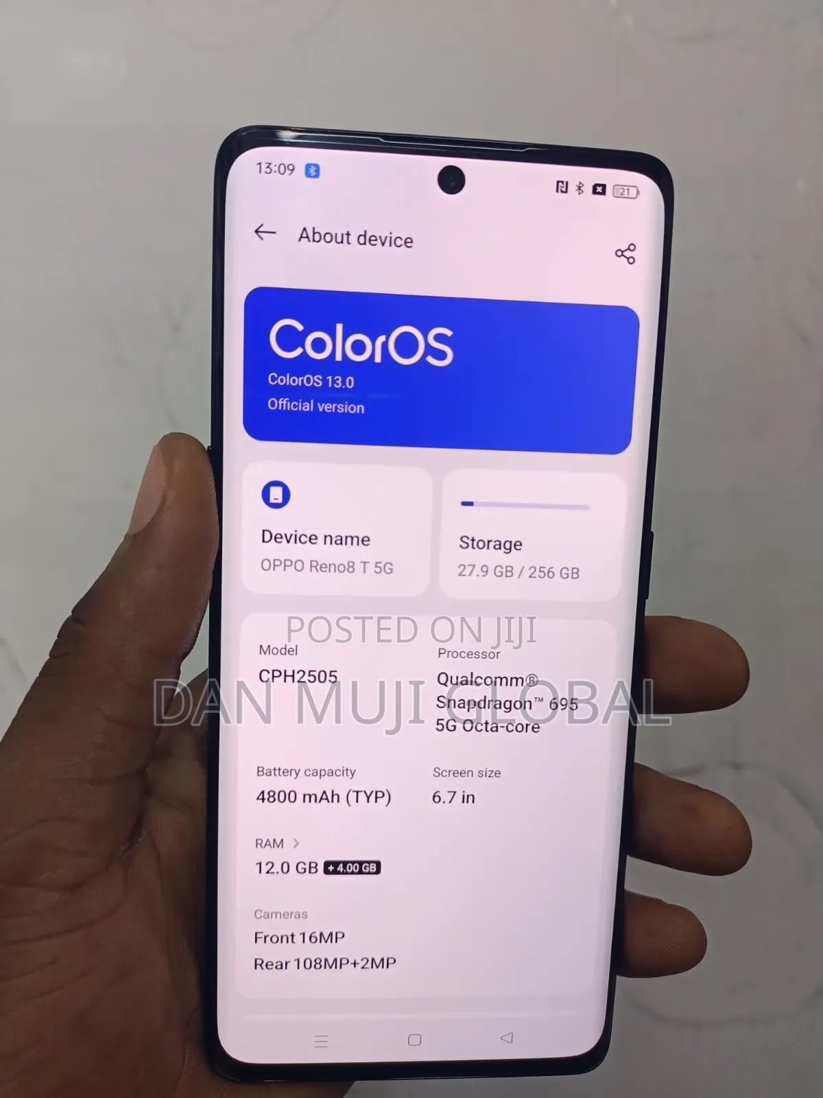 Oppo Reno8 T 5G 256 GB Blue