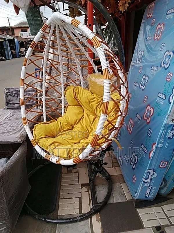 Goldish Yellow Cushion Hanging Single Swing