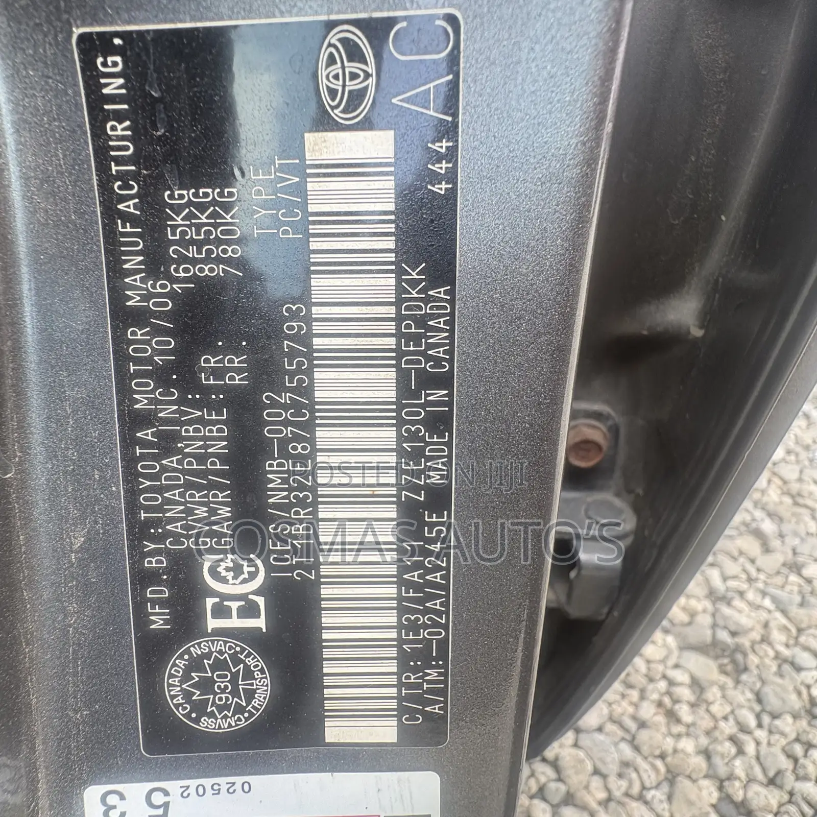 Toyota Corolla CE 2007 Gray