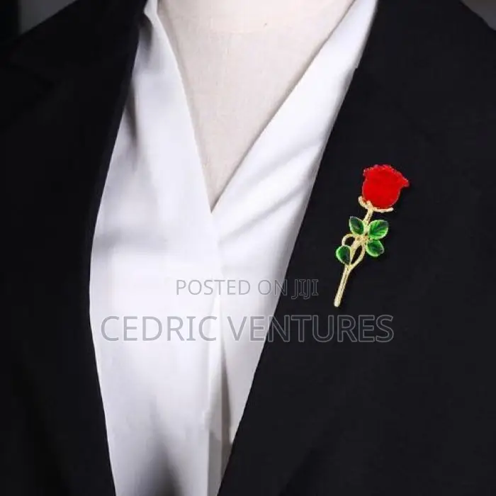 Elegant Flower Rose Brooch Pin for Women