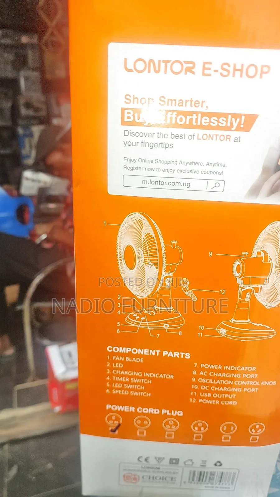 Lontor Table Fan