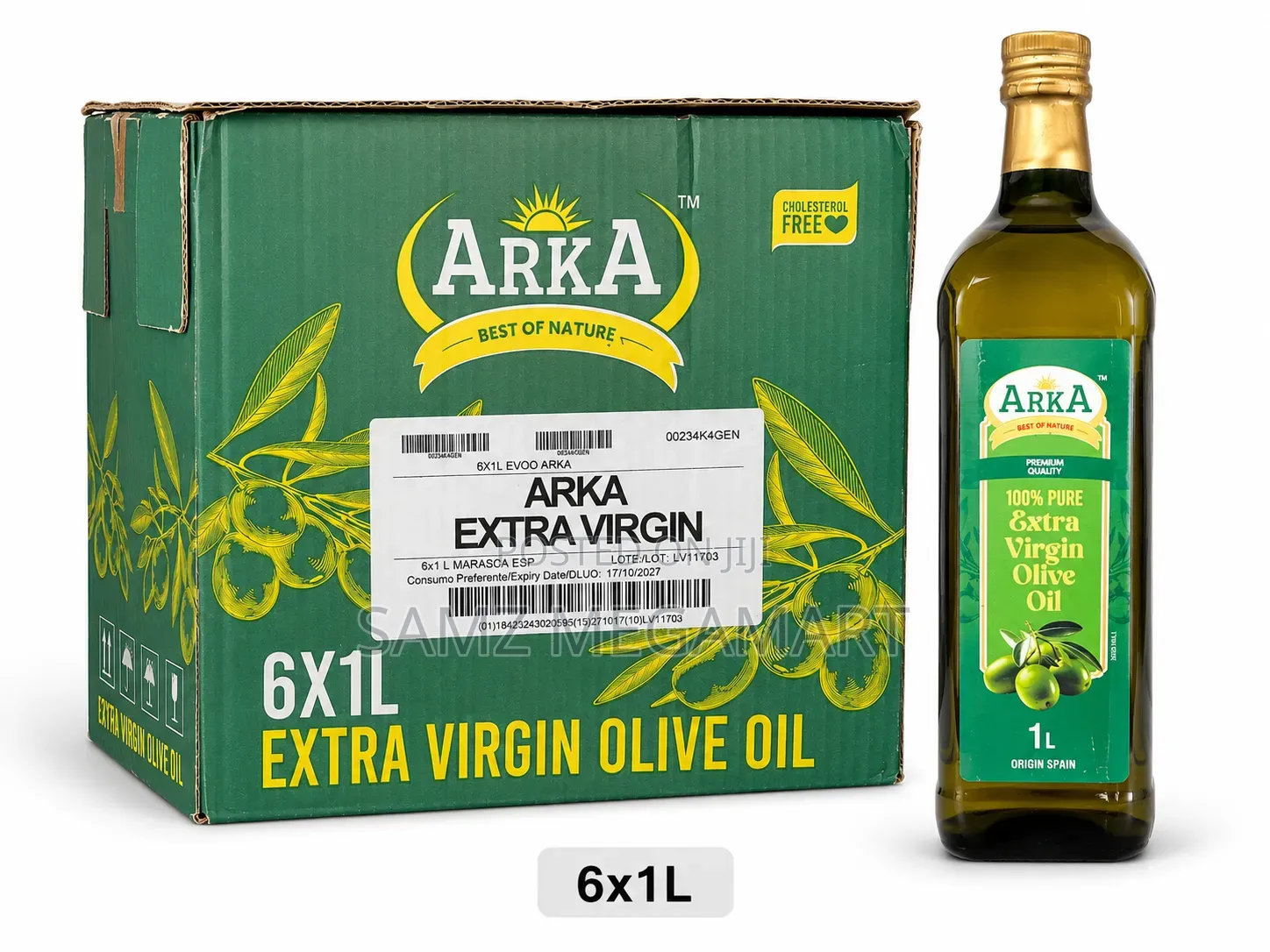 Arka Extra Virgin Olive Oil 6x1L