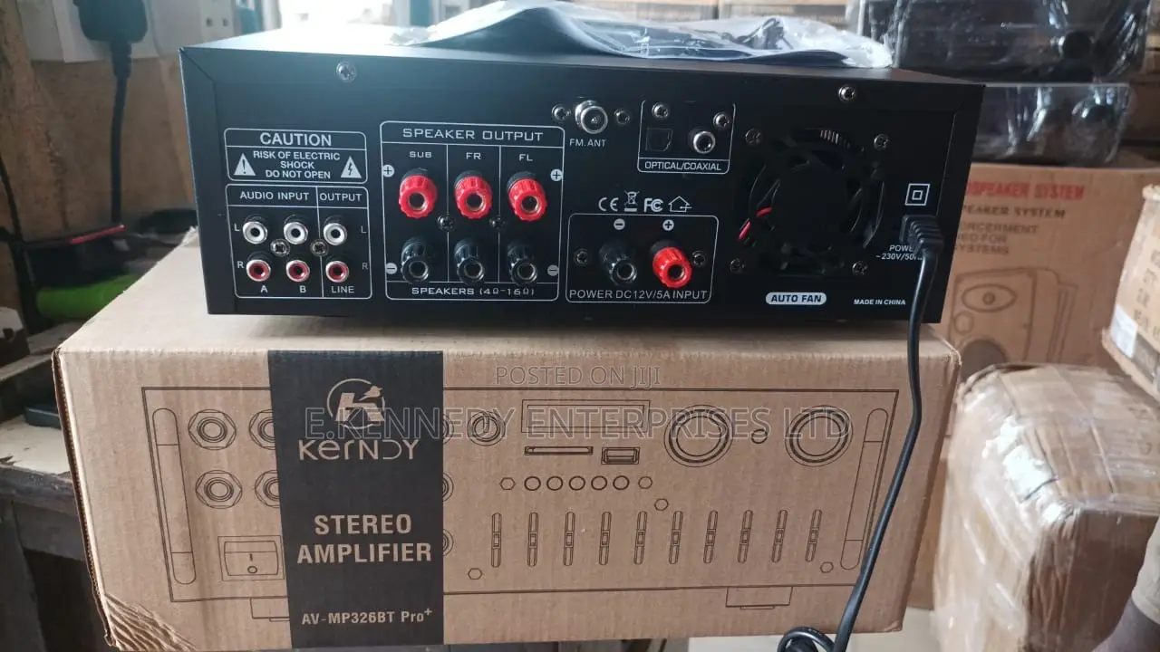 Av-Mp326bt Pro+ Amplifier With Sub Output/Cooling Fan