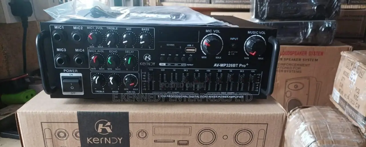 Av-Mp326bt Pro+ Amplifier With Sub Output/Cooling Fan