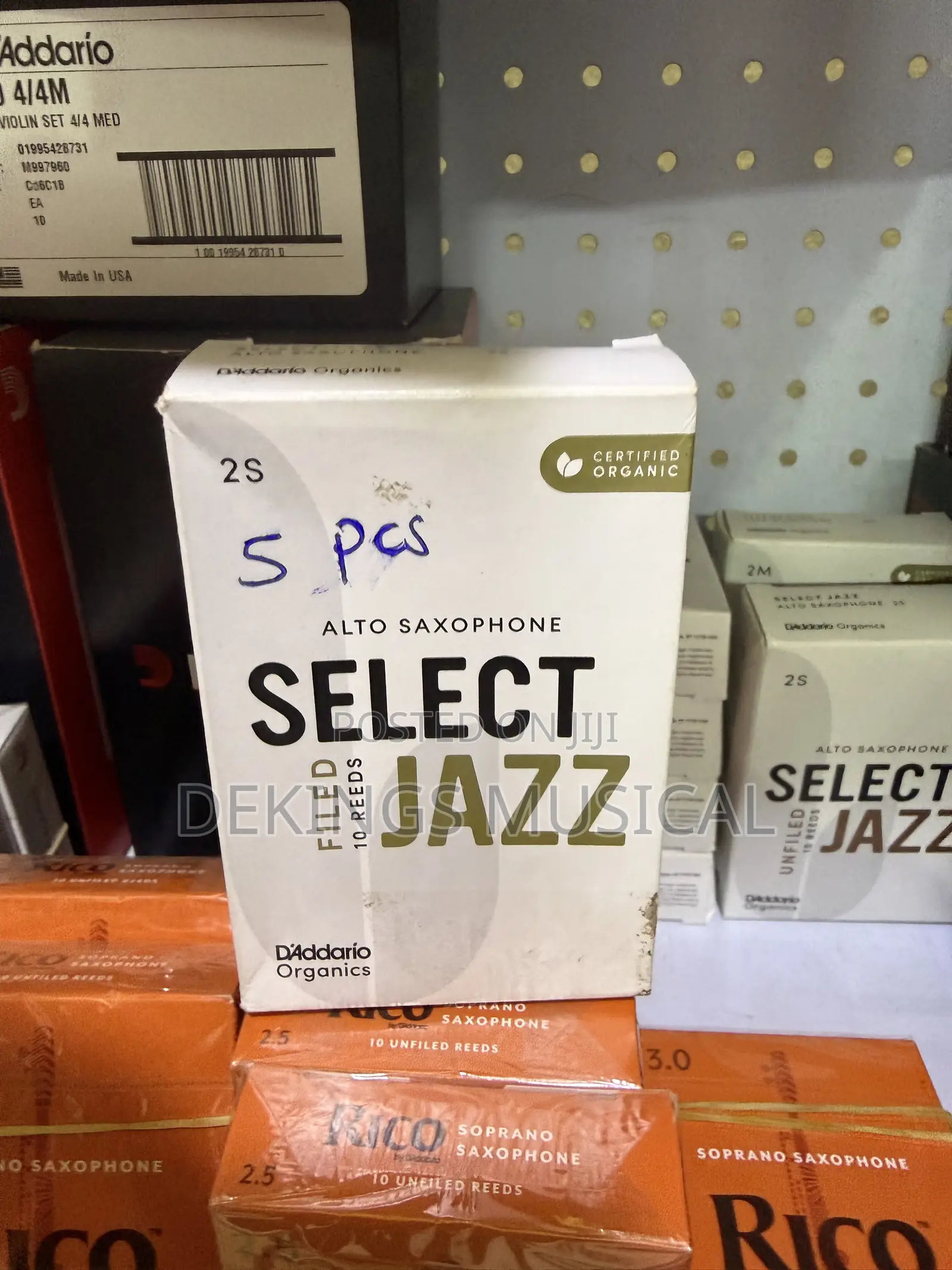 Daddario Jazz Alto Saxophone Reed 2m and 2S