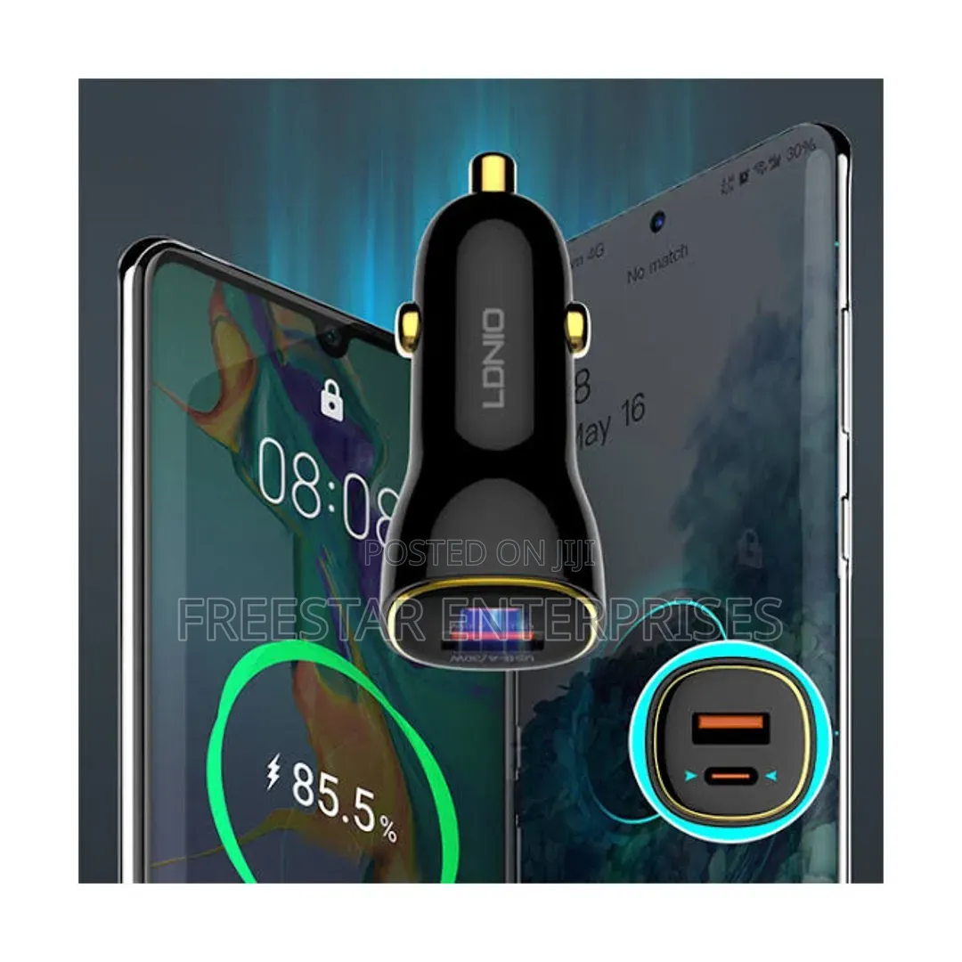 60W PD QC Super Fast Car Charger C103