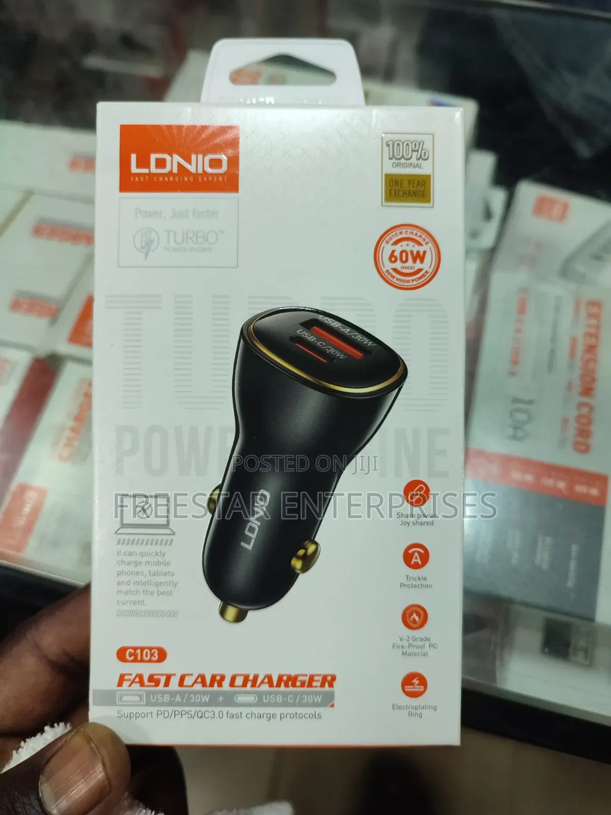 60W PD QC Super Fast Car Charger C103