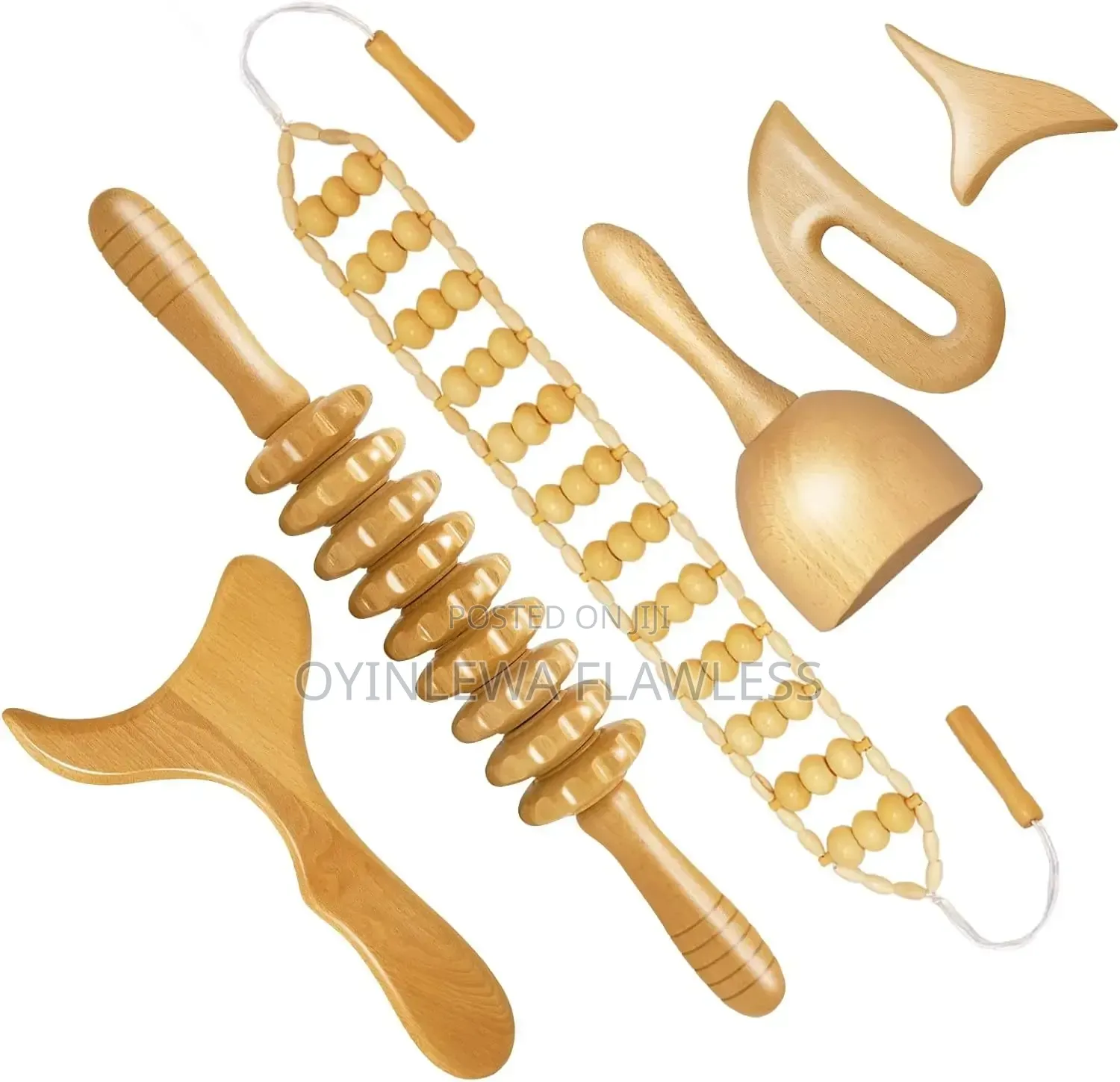 6 in 1 Wooden Cupping Contouring Sculpting Therapy Set