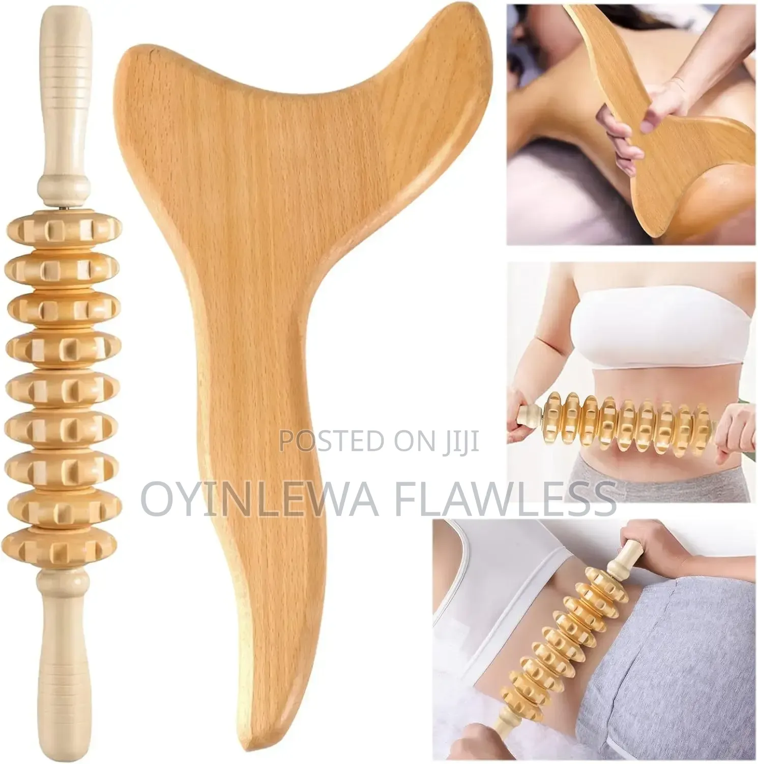 6 in 1 Wooden Cupping Contouring Sculpting Therapy Set
