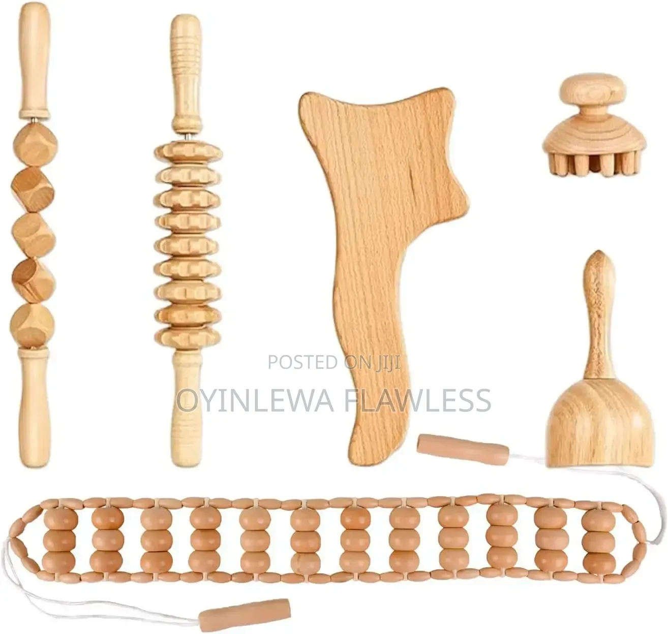 6 in 1 Wooden Cupping Contouring Sculpting Therapy Set
