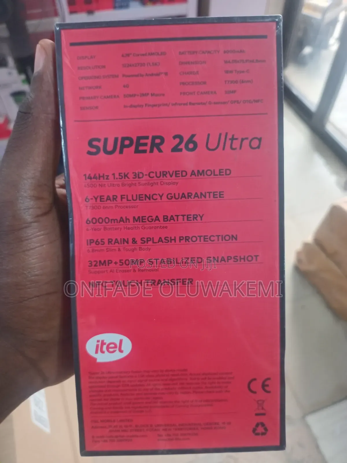 New Itel S26 Ultra 256 GB