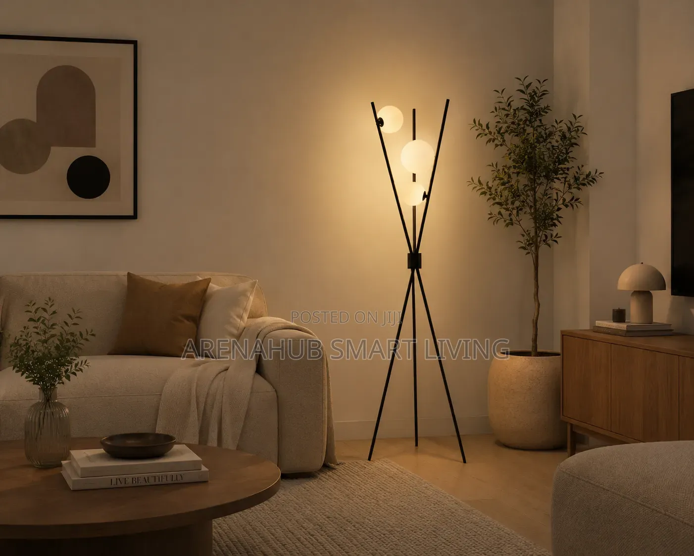 Artpad Nordic Black Floor Lamp Sofa