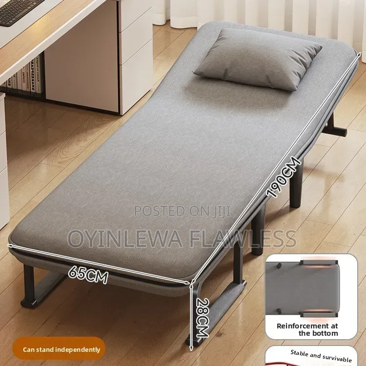 High Quality 8 Leg Fabric Foldable Handrail Household Sofa Bed