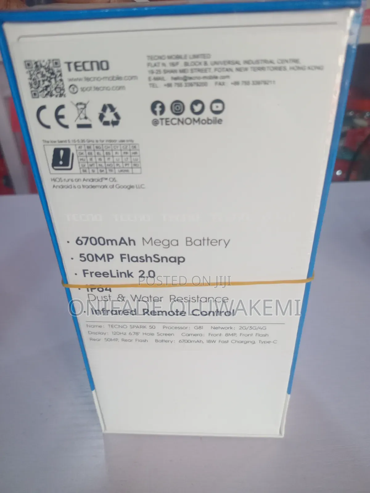 New Tecno Spark 50 128 GB