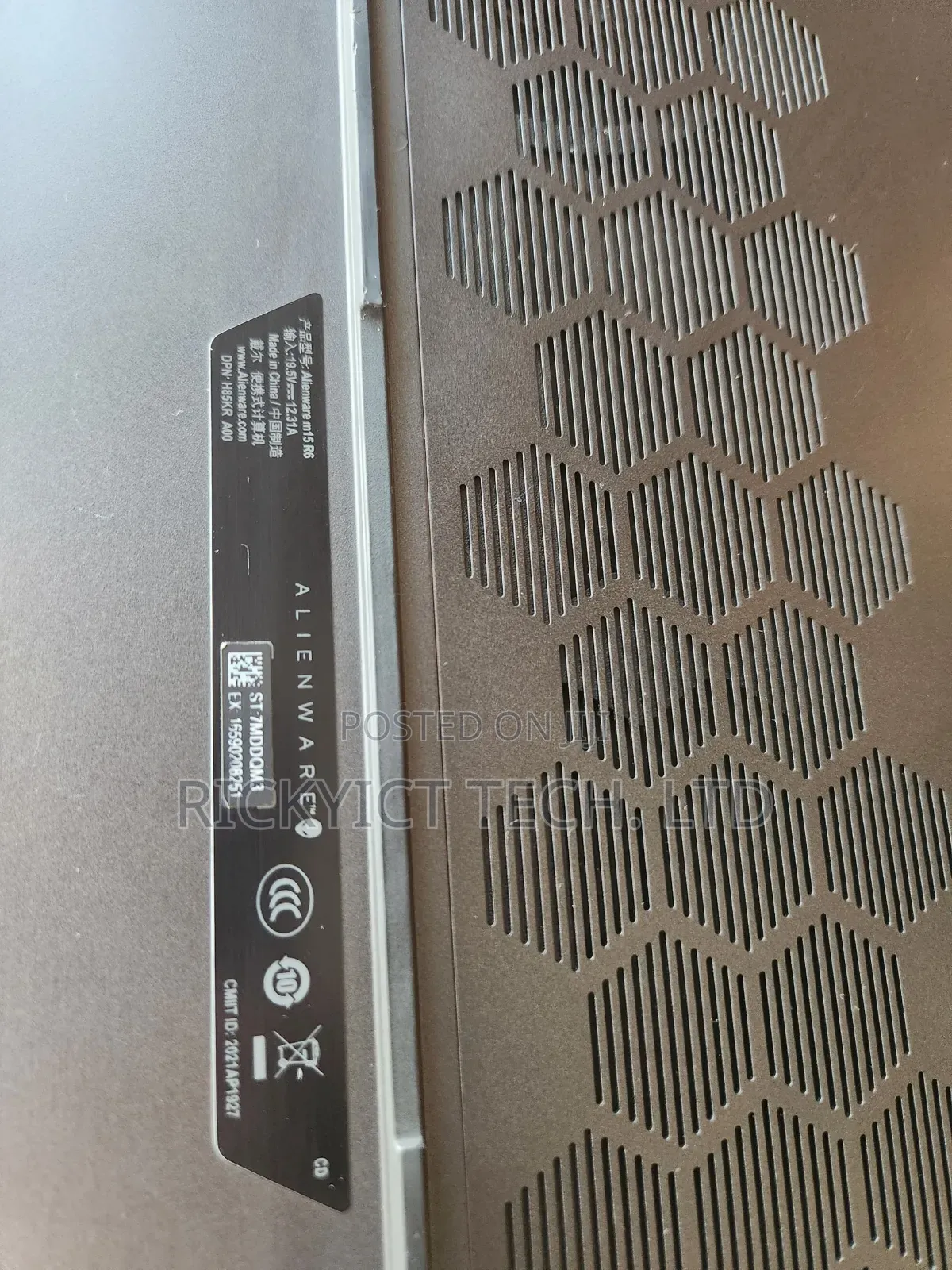 Laptop Dell Allenware M15 R5 16GB Intel Core i7 SSD 1T