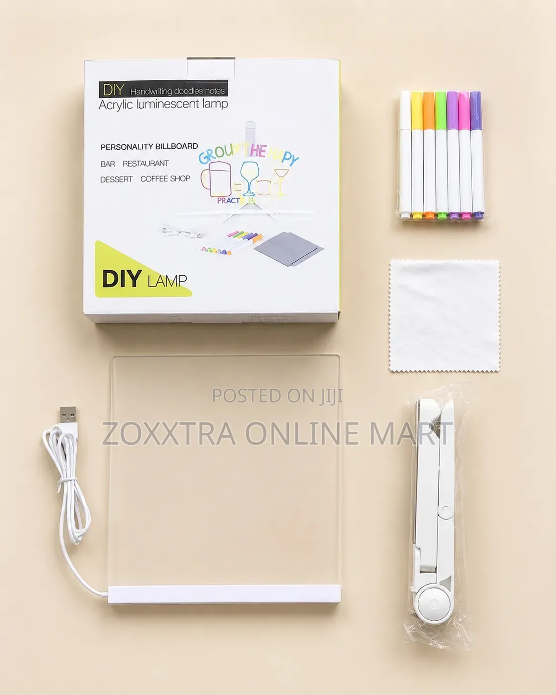 DIY Acrylic Luminescent Message Board Lamp