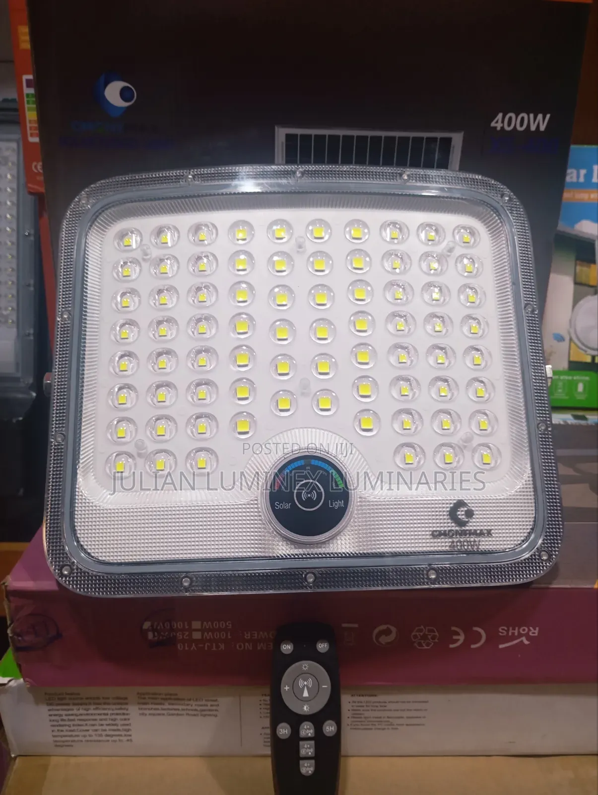 400w Solar Floodlight With Separate Panel