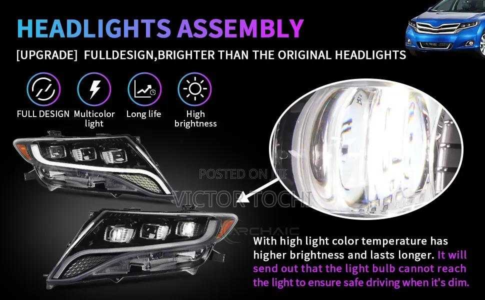 Toyota Venza Latest LED Upgrade Lights