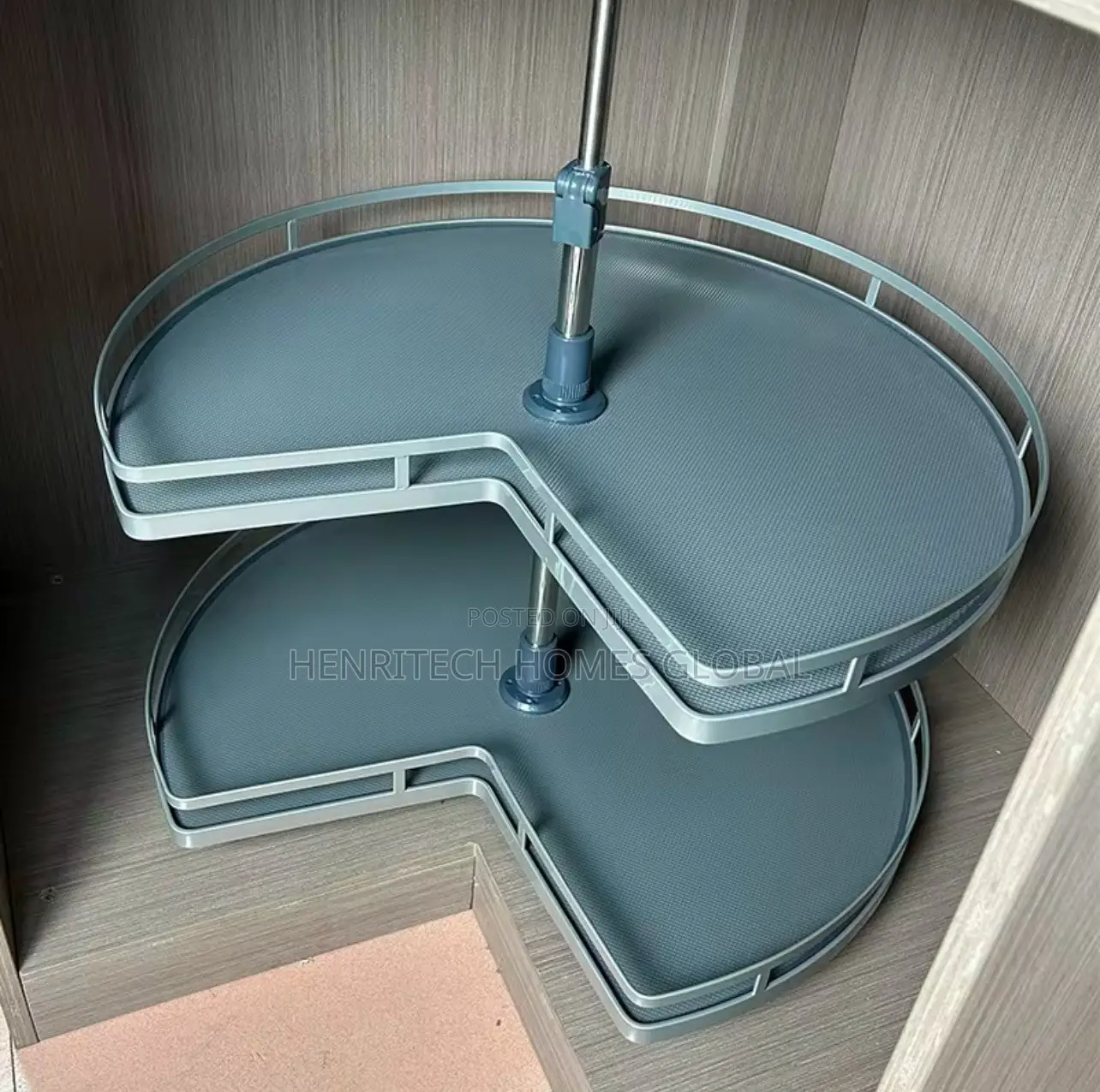 2-Tier Multifunction Kitchen Blind Corner – 270° Rotating Basket