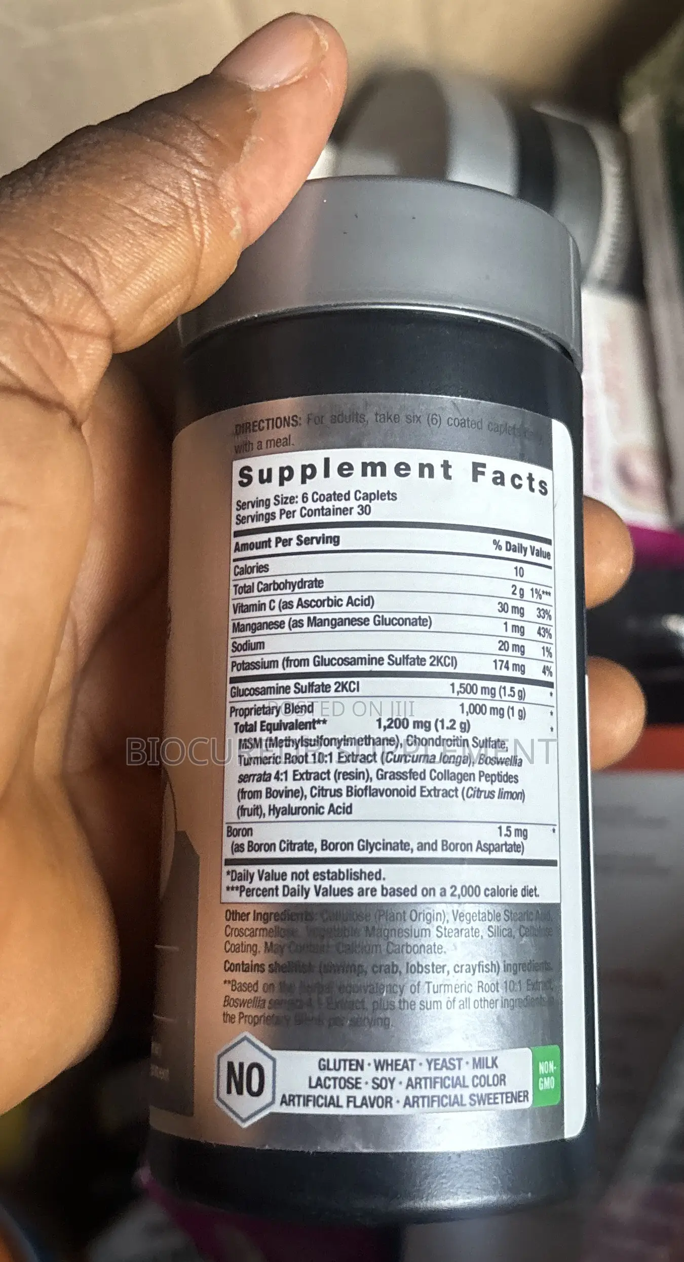 Horbaach Glucosamine + Chondroitin + MSM + Turmeric 180coated Cap