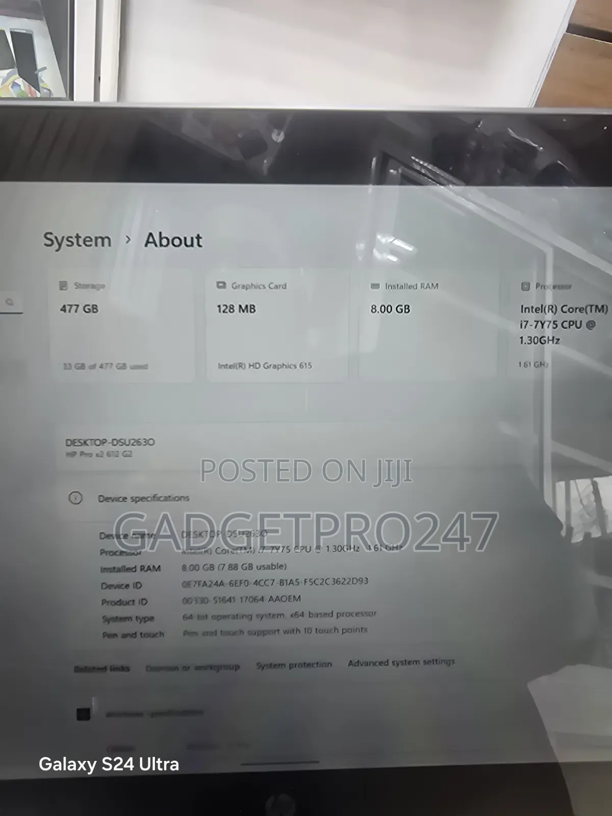 Laptop HP Pro X2 612 G2 8GB Intel Core i7 SSD 512GB