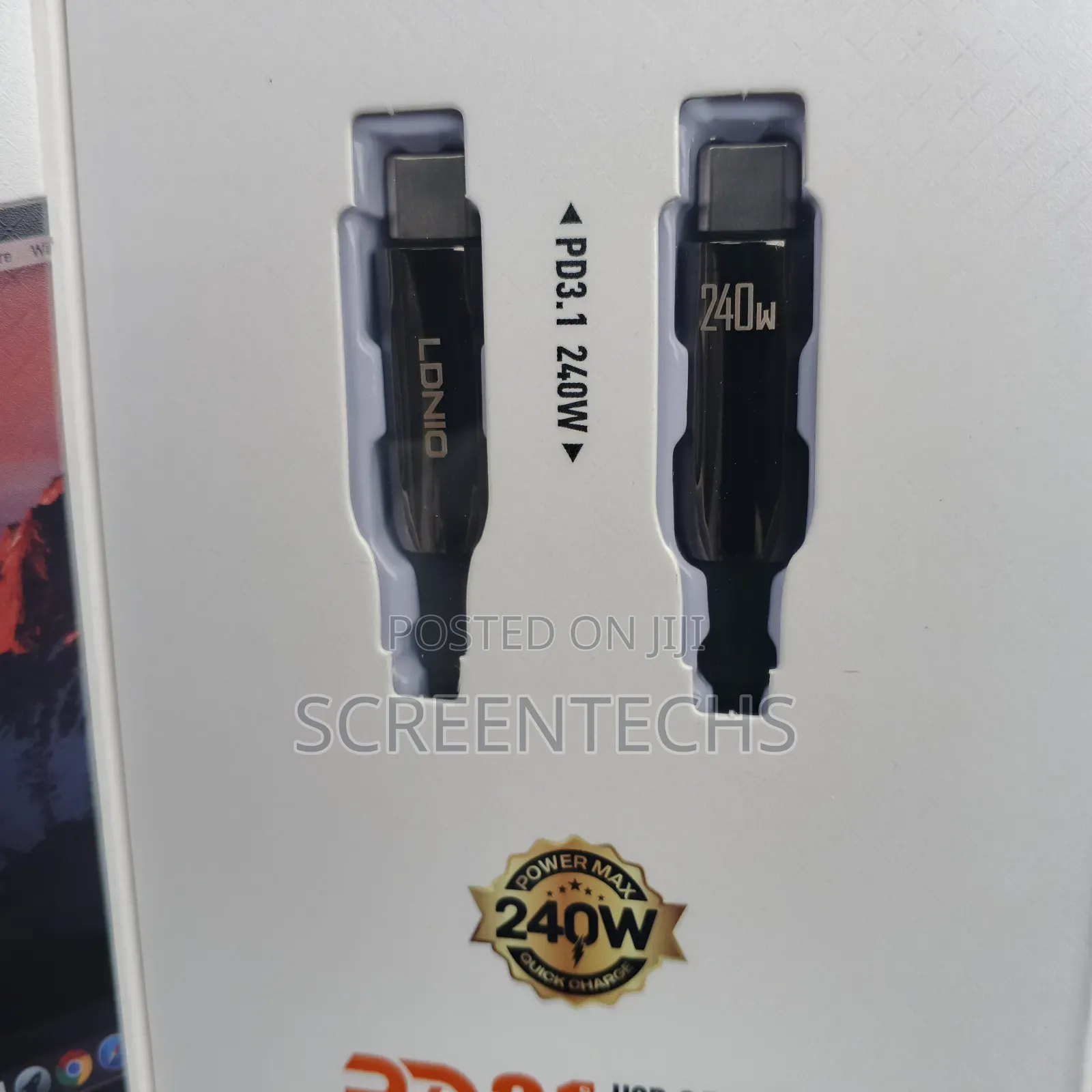 Original 240watts 48volts-5a TYPE-C to TYPE-C Charging Cord for Laptop