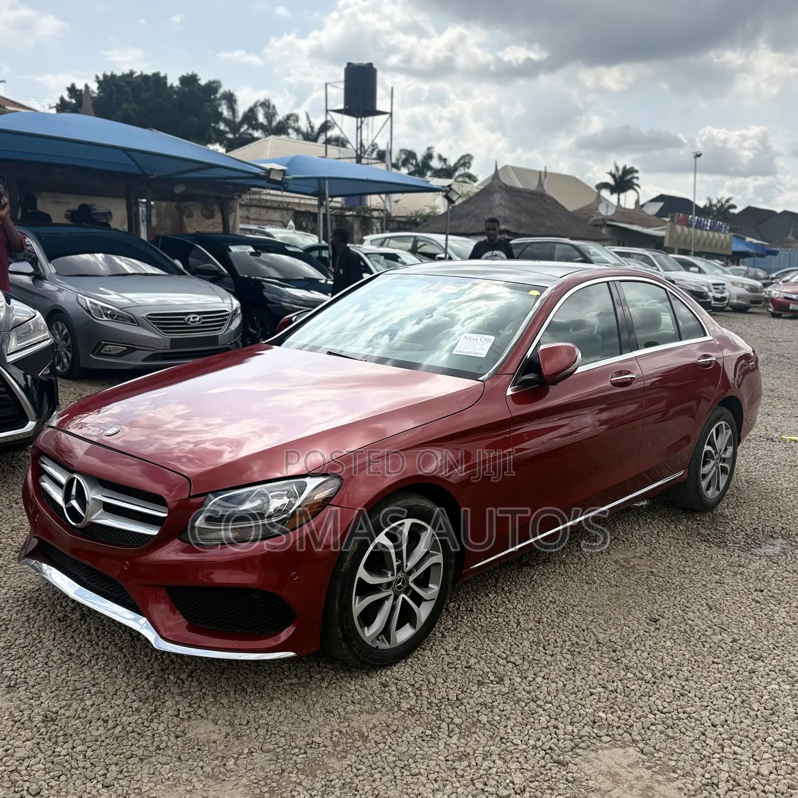 Mercedes-Benz C300 Luxury 4matic Sedan AWD (2.0L 4cyl 7A) 2017 Red