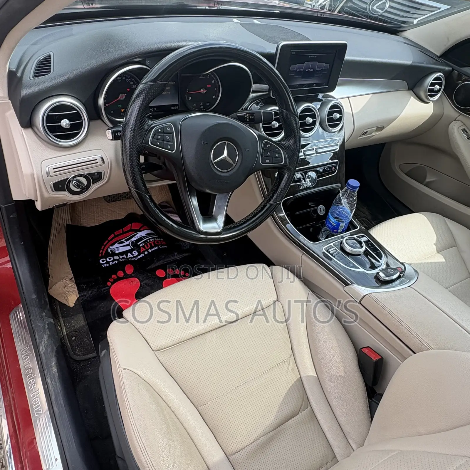 Mercedes-Benz C300 Luxury 4matic Sedan AWD (2.0L 4cyl 7A) 2017 Red