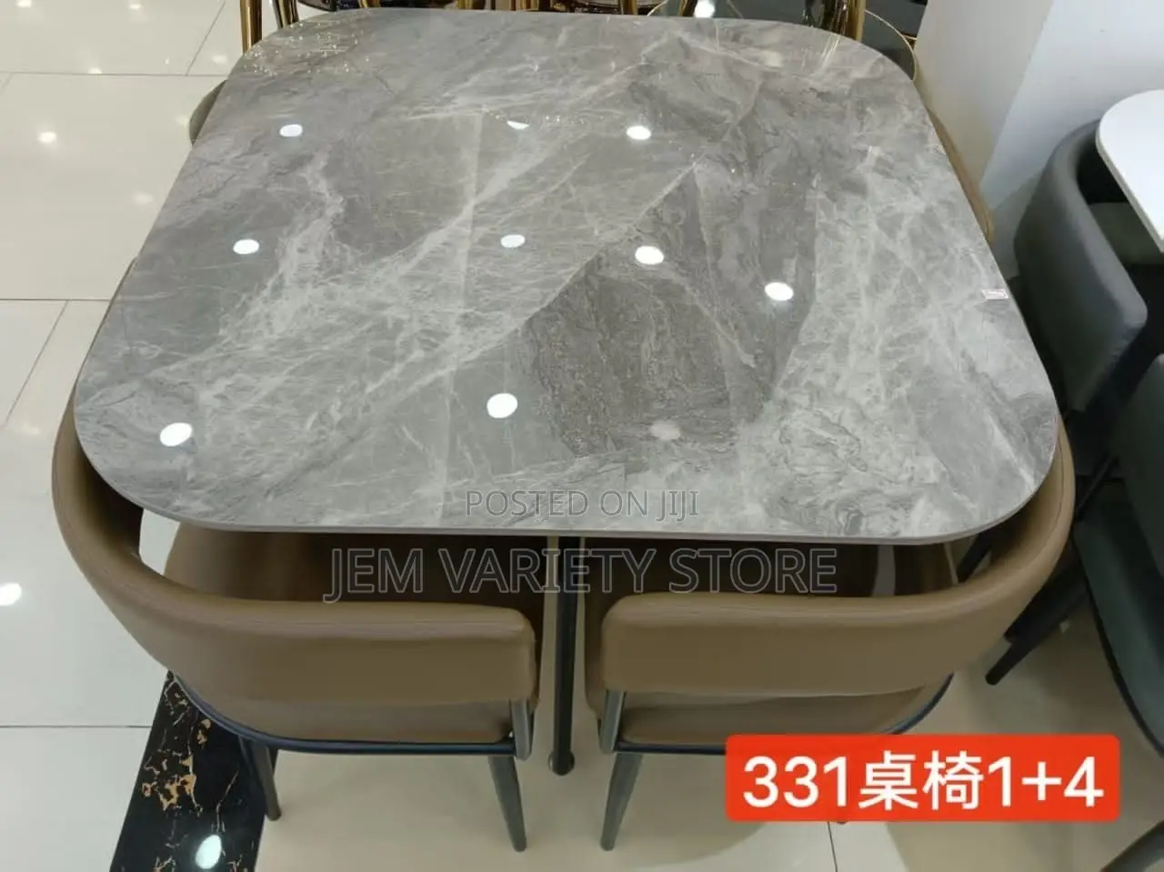 4 Seater Marble Dining Set
