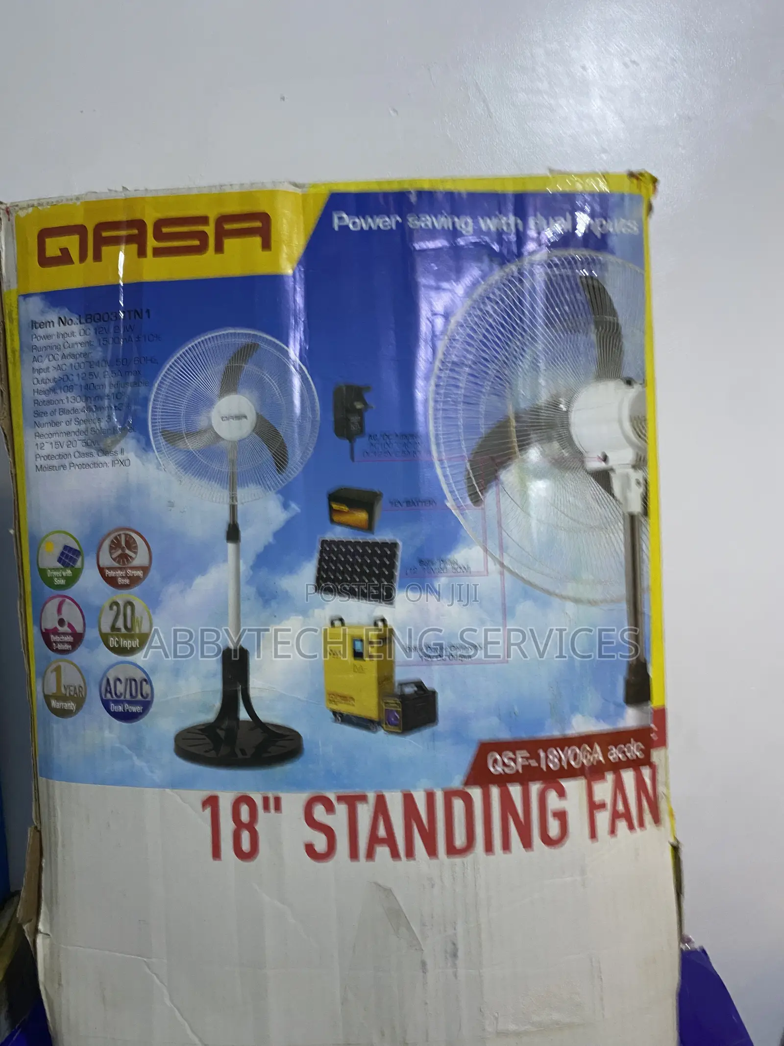 QASA AC / DC Low Consumption Fan