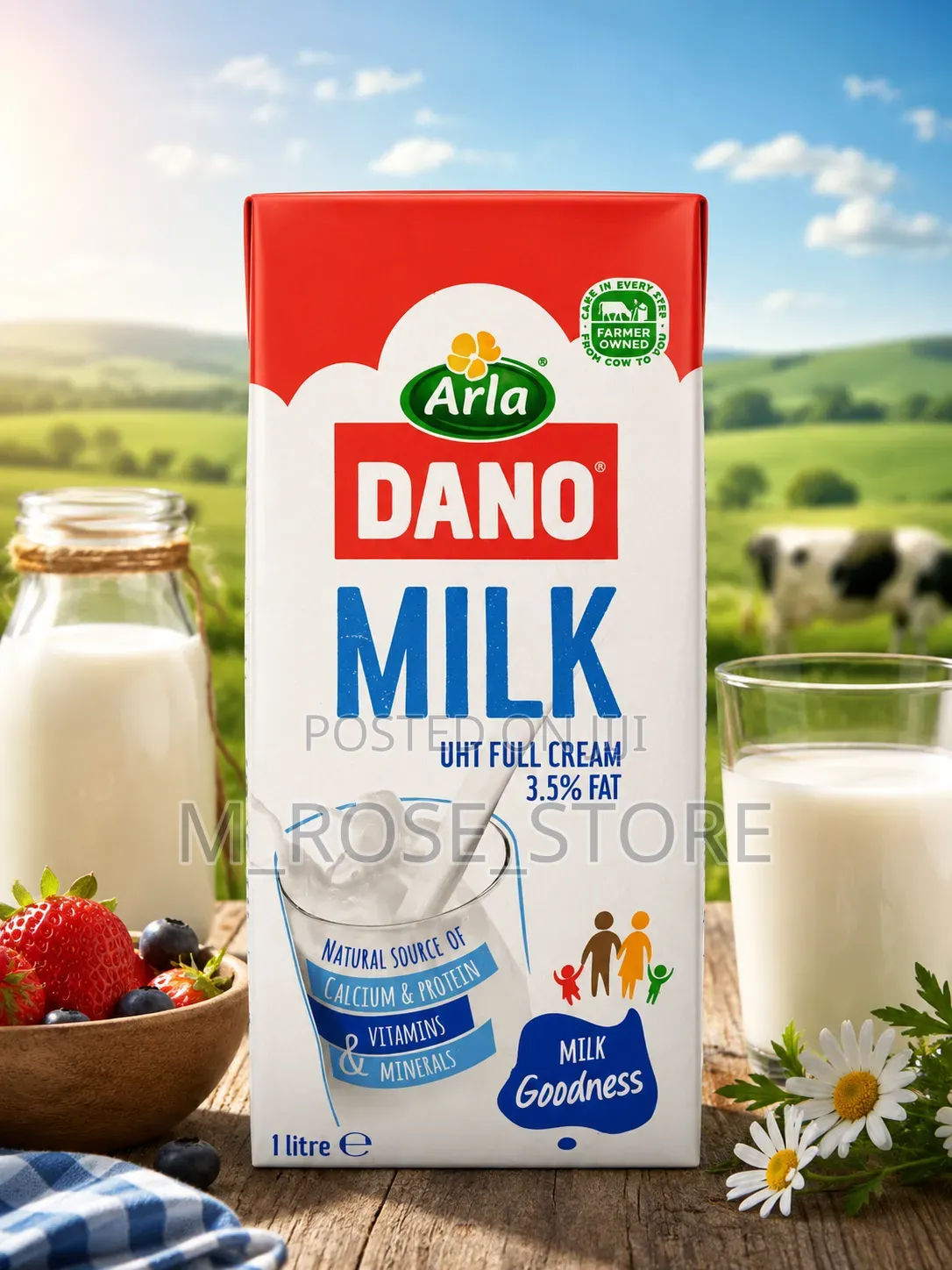 Dano Uht Full Cream Milk ×12