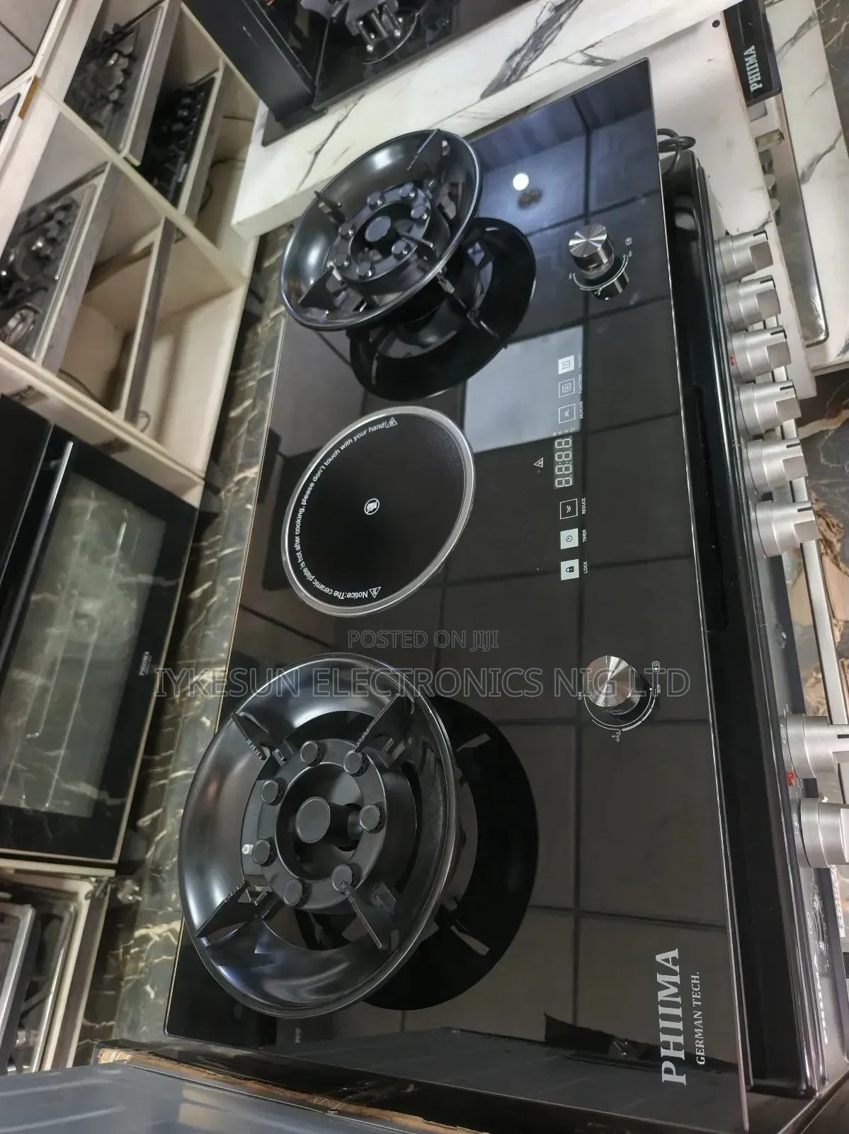 Original PHIIMA Built-in 2+1 Flips Up Gas Electric Cooker HOB Etc.
