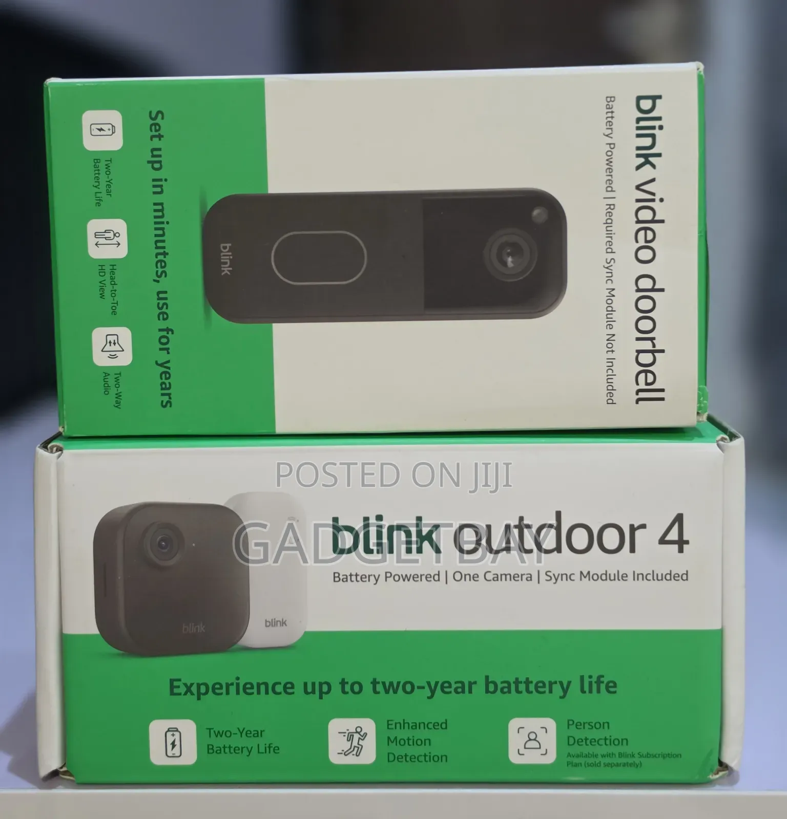 Blink Battery Video Doorbell + Sync Module Core + One Outdoor 4 Camera