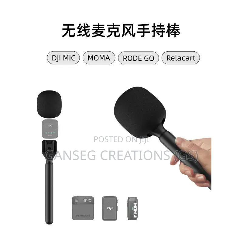 Handheld Wireless Microphone Adapter Holder for Interviews