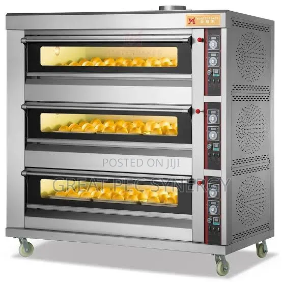 Gas Deck Oven - 3 Deck, 9 Rack