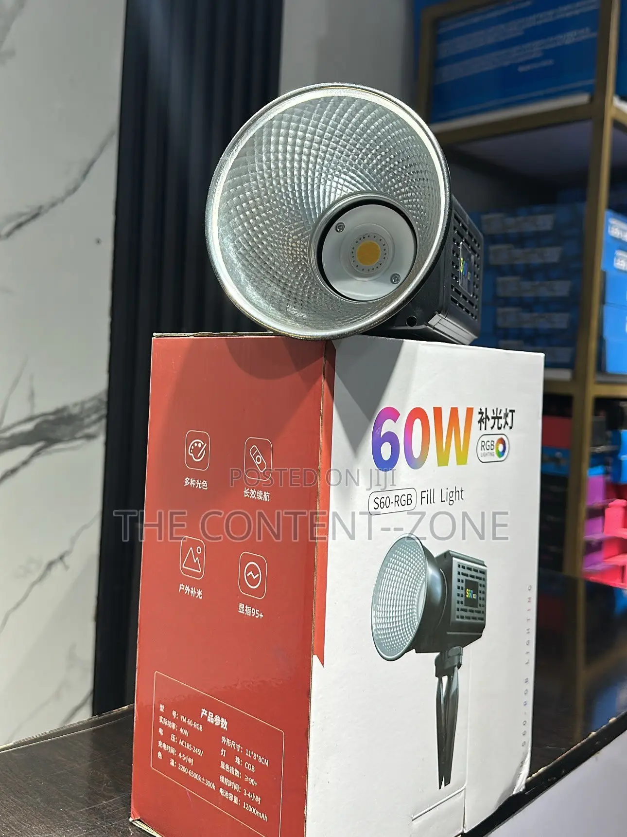 60w RGB Cob Light+stand