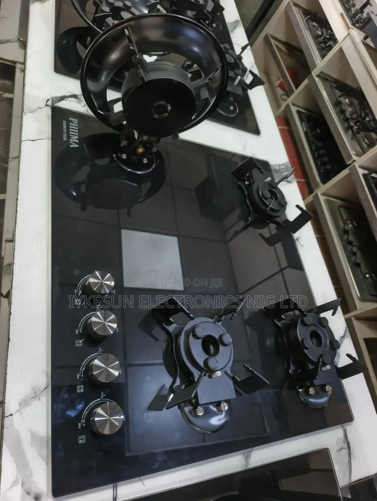 Original PHIIMA Built-in Premium Luxury 60CM Flips Up 4 Gas Cooker HOB