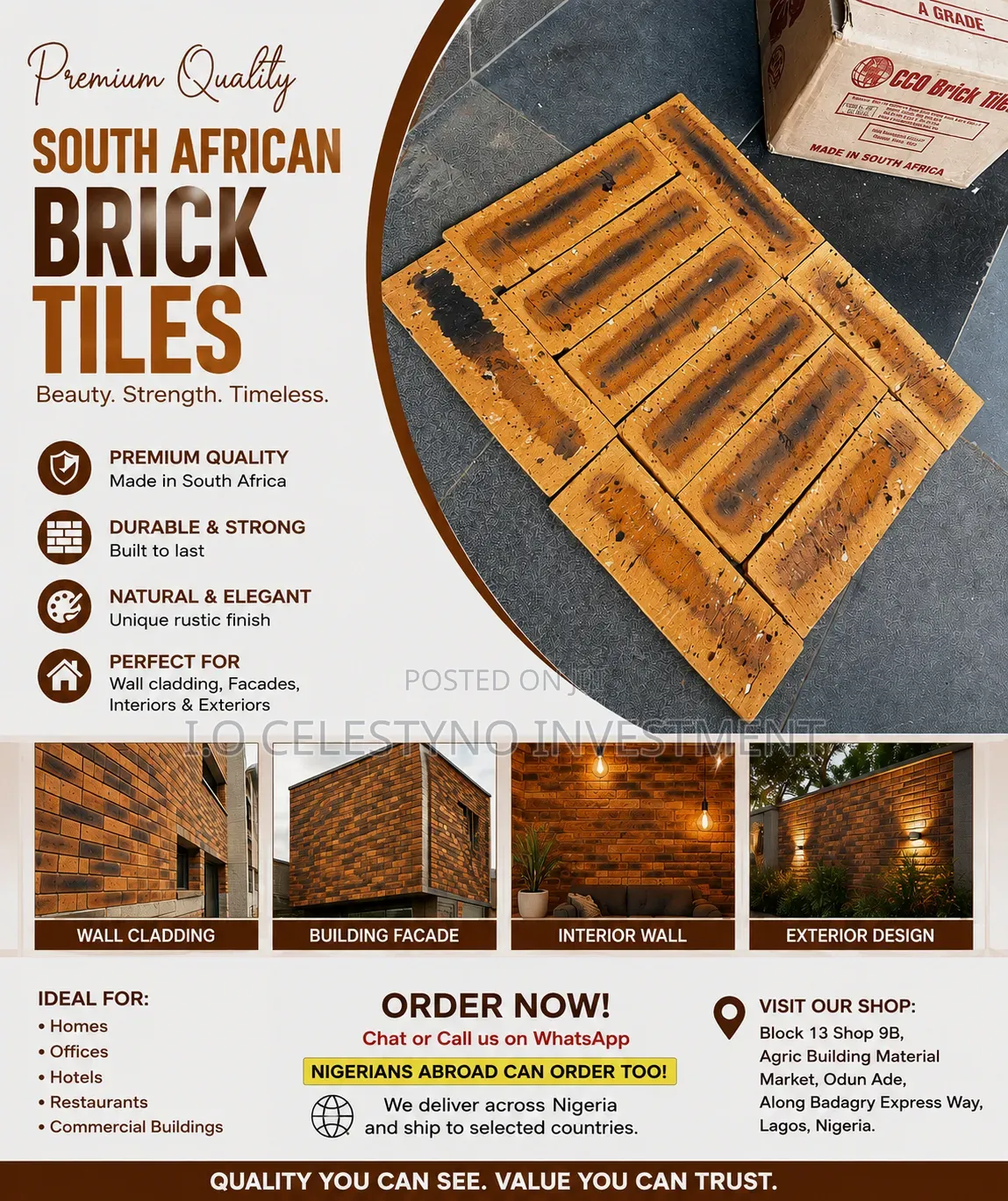 Premium Quality South African Bricks Tiles