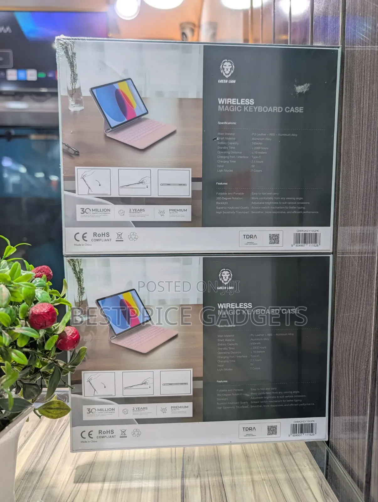 Greenlion Magic Keyboard iPad 10th Gen, iPad 11th Gen, New Pink
