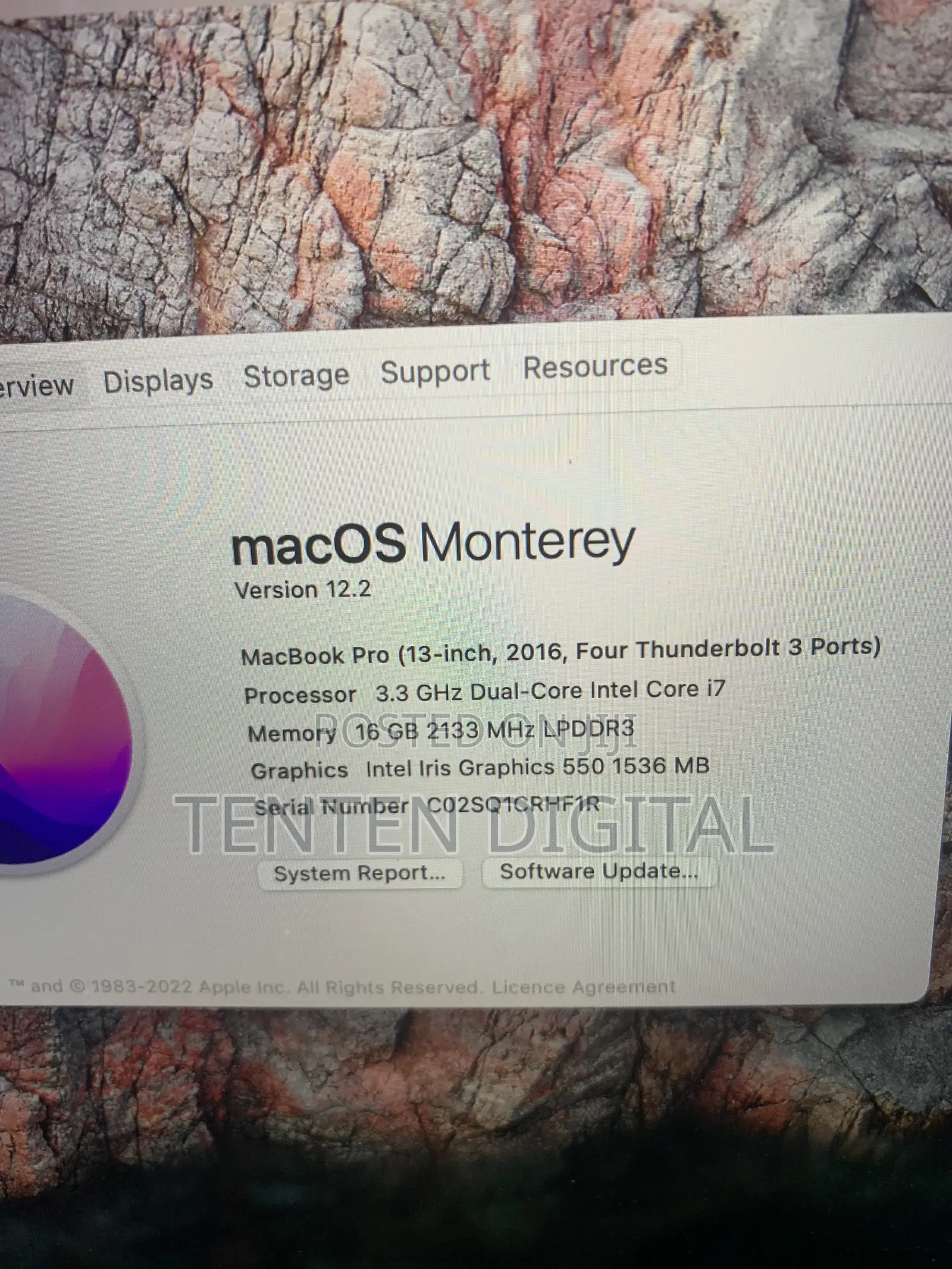 Laptop Apple MacBook 2016 16GB Intel Core i7 SSD 1T