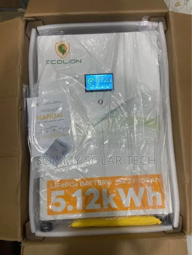 Ecolion Lithium Ion Battery 5.12kwh 48v