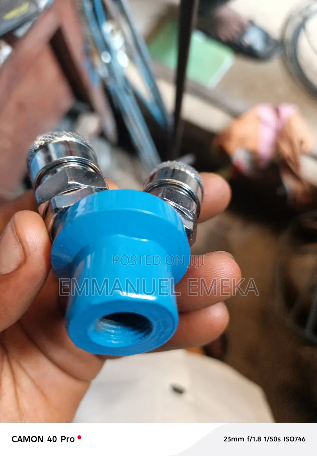 1/4 -Inch C-Type 2-Way Pneumatic Quick-Fitting Air Manifold Splitter