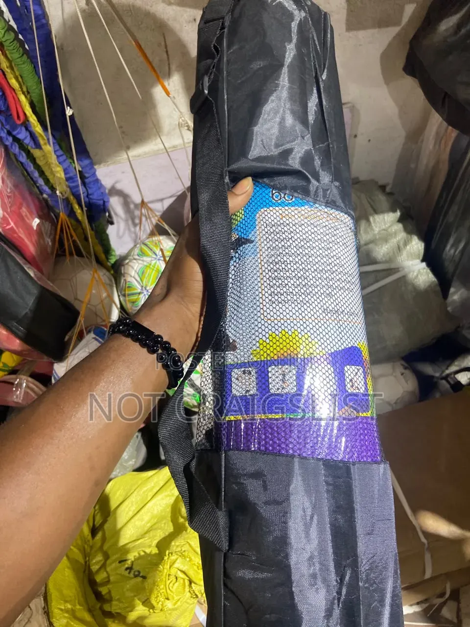 10mm Portable Workout Mat With Carry Bag for Home Gym