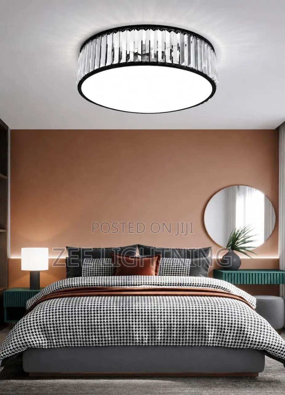 Round Crystal LED Living Room Chandelier ( Size 500mm)