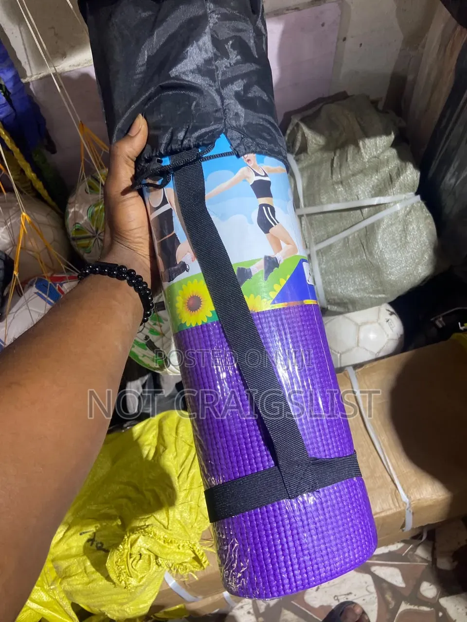 Thick Non Slip Fitness Mat for Home Workout.